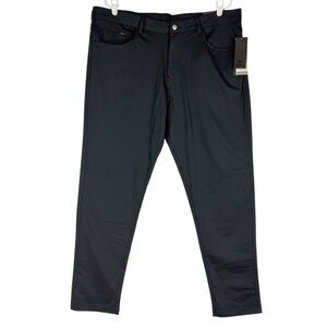 Leg3nd Men's Comfort Fit Performance Stretch Moisture Dark Navy Pants 38x30 NWT